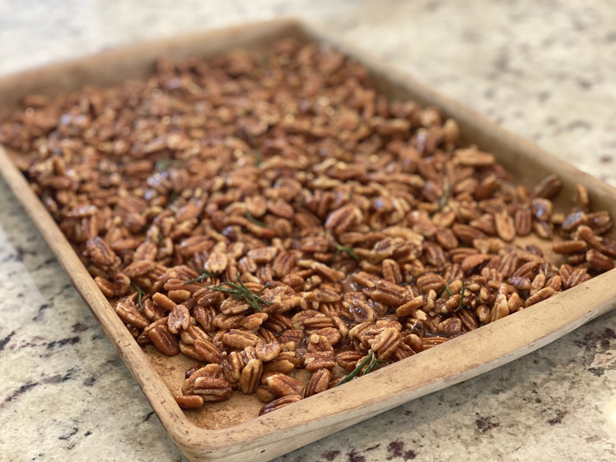 Rosemary Glazed Pecans Bergeron Pecans Louisiana Pecan Company